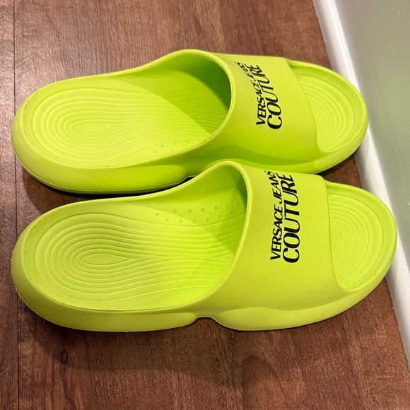 Versace Jeans Couture Neon Yellow Sandals - Picture 7 of 7